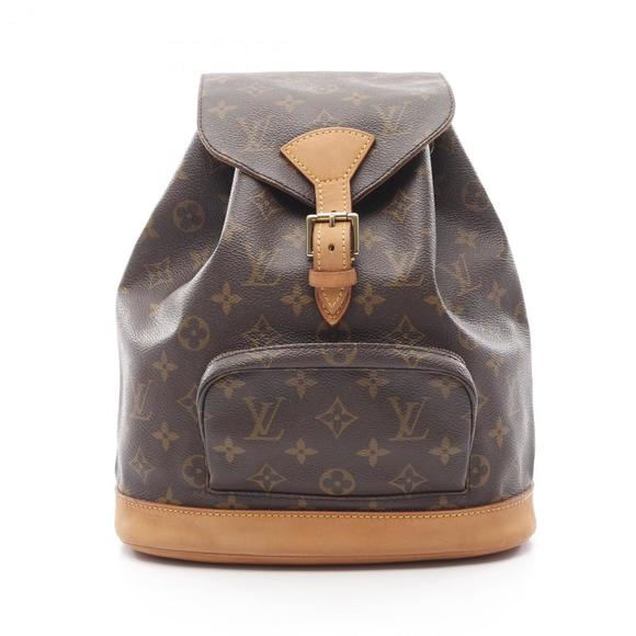 LOUIS VUITTON Brown Monogram Leather Backpack - Picture 1 of 11